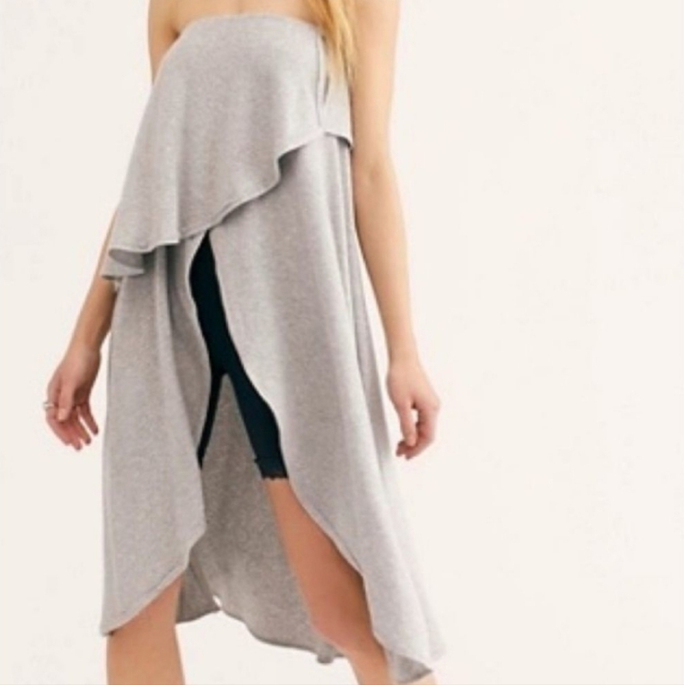 NWOT - Free People Gray Maxi Top. Size XS